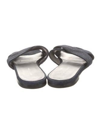 Stuart Weitzman Denim Slides