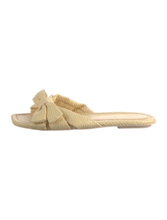 Stuart Weitzman Raffia Slides