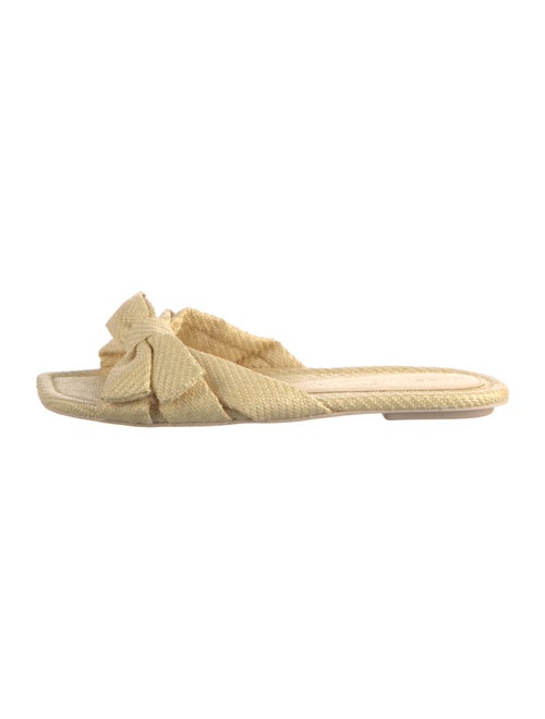 Stuart Weitzman Raffia Slides