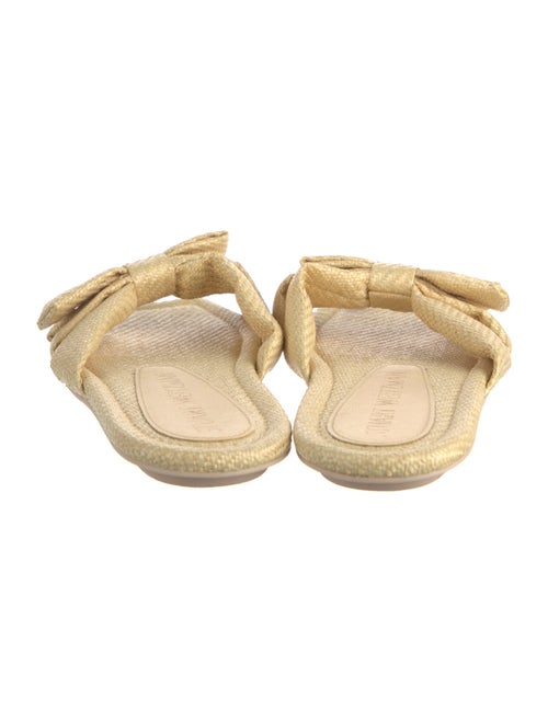 Stuart Weitzman Raffia Slides