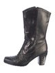 Stuart Weitzman Leather Studded Accents Western Boots