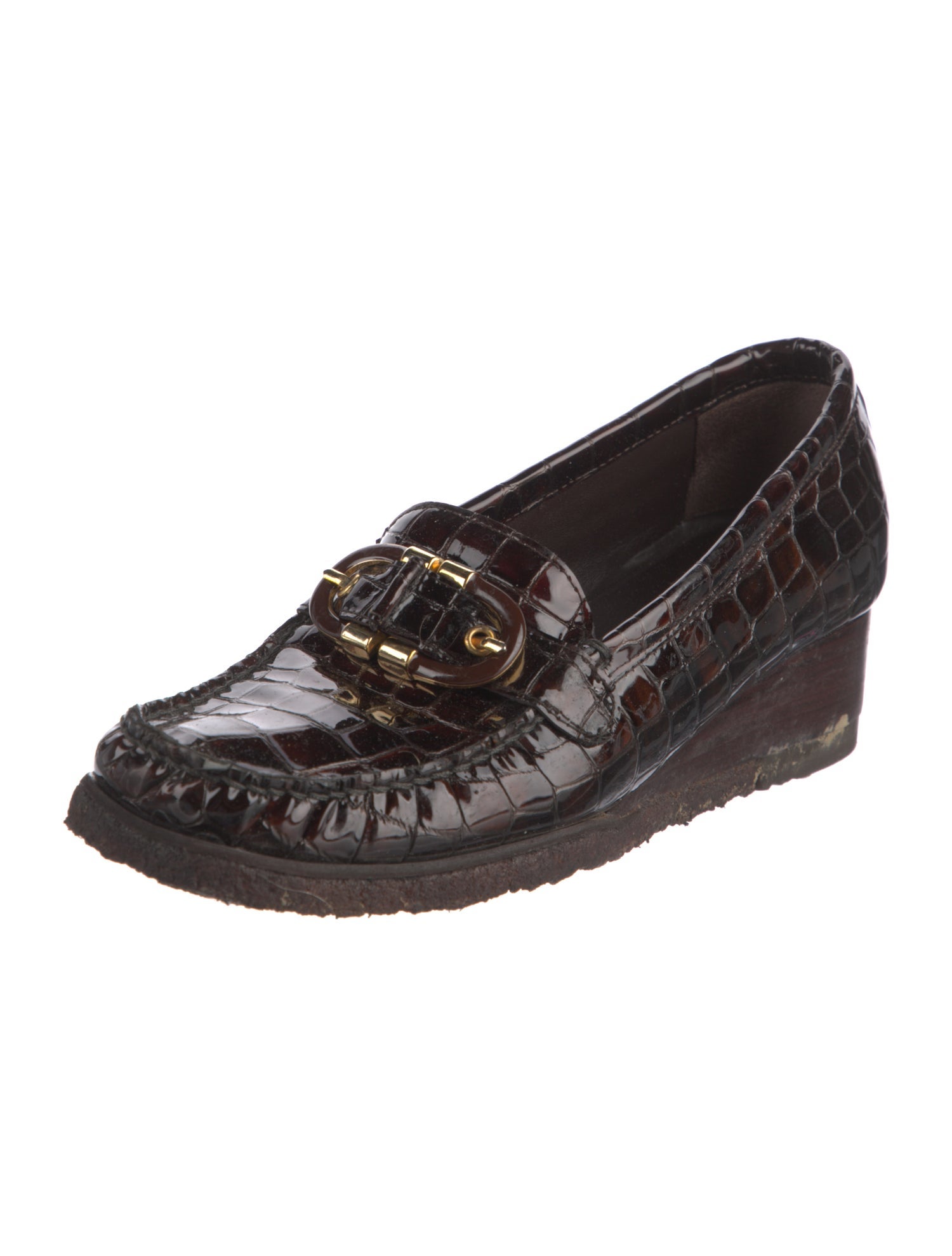 Stuart Weitzman Patent Leather Loafers