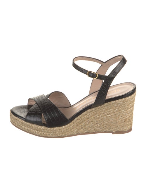 Stuart Weitzman Jute Colorblock Pattern Espadrilles