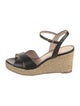 Stuart Weitzman Jute Colorblock Pattern Espadrilles