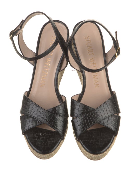 Stuart Weitzman Jute Colorblock Pattern Espadrilles