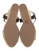 Stuart Weitzman Jute Colorblock Pattern Espadrilles