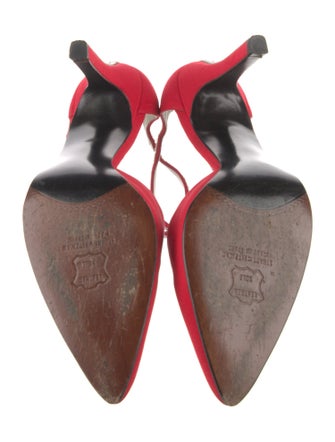 Stuart Weitzman Satin Crystal Embellishments D'Orsay Pumps