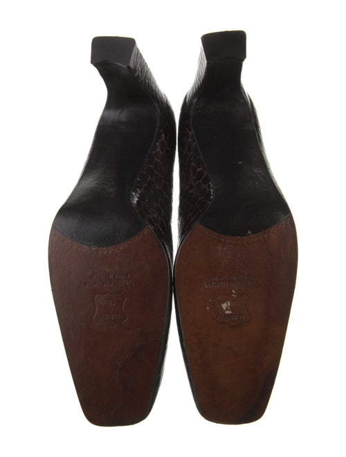 Stuart Weitzman Patent Leather Animal Print Pumps