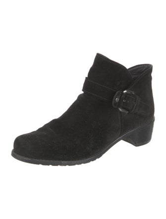 Stuart Weitzman Suede Moto Boots
