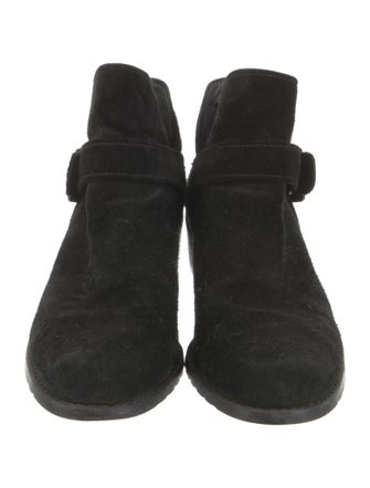 Stuart Weitzman Suede Moto Boots