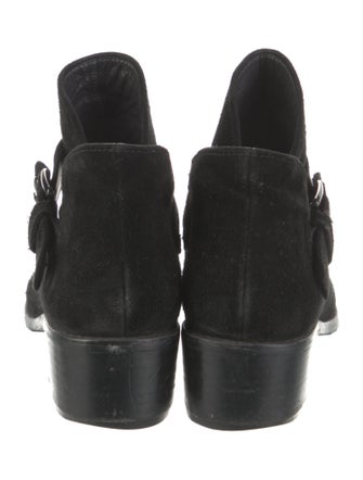 Stuart Weitzman Suede Moto Boots