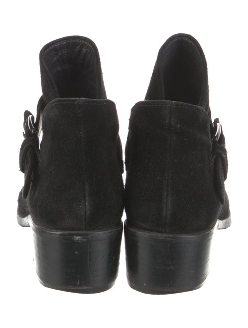 Stuart Weitzman Suede Moto Boots