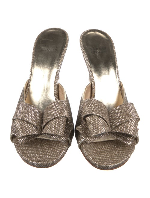 Stuart Weitzman Glitter Accents Slides