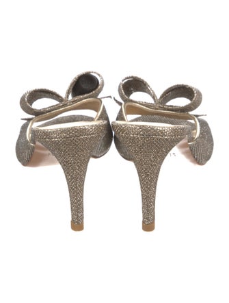 Stuart Weitzman Glitter Accents Slides