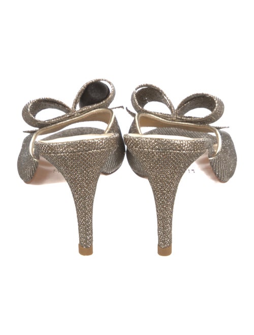 Stuart Weitzman Glitter Accents Slides