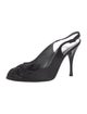 Stuart Weitzman Satin Slingback Pumps