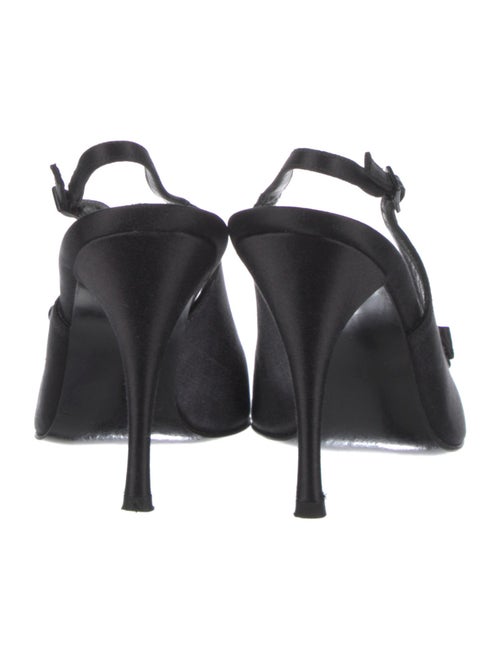 Stuart Weitzman Satin Slingback Pumps