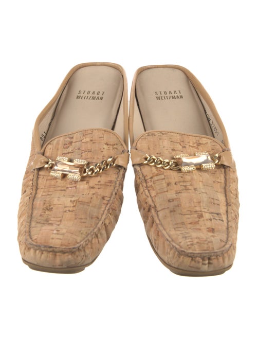 Stuart Weitzman Chain-Link Accents Mules