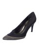 Stuart Weitzman Satin Colorblock Pattern Pumps