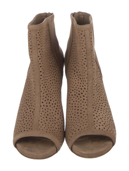 Stuart Weitzman Suede Lasercut Accents Boots