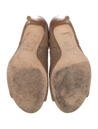 Stuart Weitzman Suede Lasercut Accents Boots