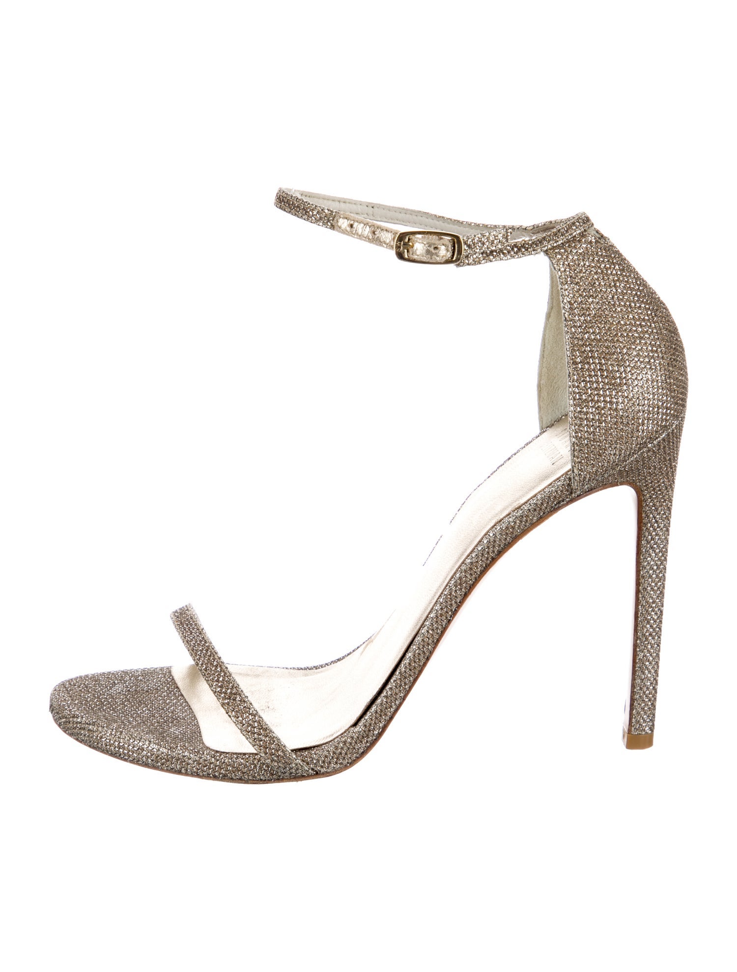 Stuart Weitzman Glitter Glitter Accents Sandals