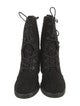 Stuart Weitzman Tweed Lace-Up Boots