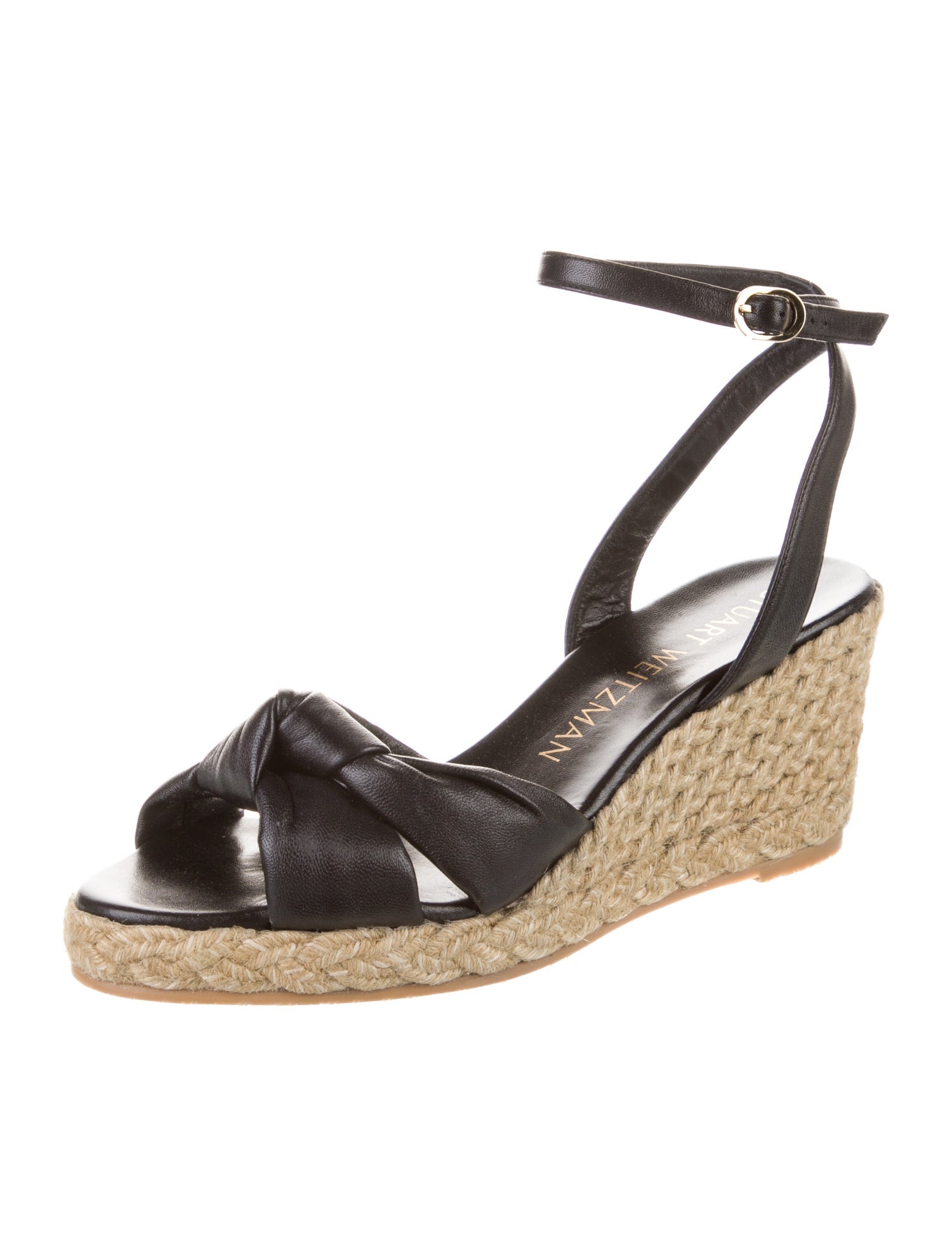 Stuart Weitzman Leather Espadrilles