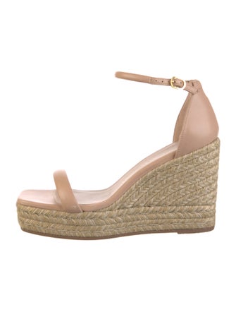 Stuart Weitzman Leather Espadrilles