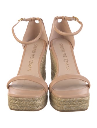 Stuart Weitzman Leather Espadrilles