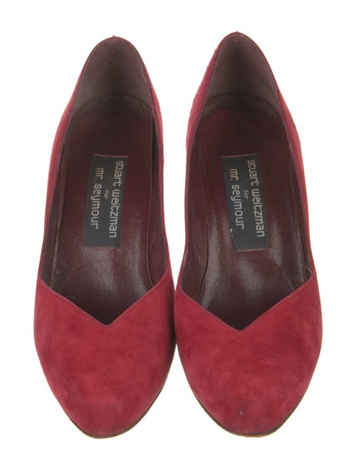 Stuart Weitzman Suede Studded Accents Pumps