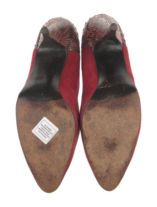 Stuart Weitzman Suede Studded Accents Pumps