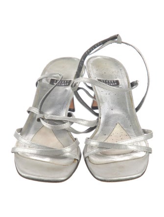 Stuart Weitzman Satin Slingback Sandals