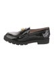 Stuart Weitzman Patent Leather Tassel Accents Loafers