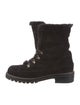 Stuart Weitzman Suede Combat Boots