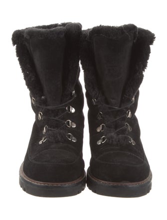 Stuart Weitzman Suede Combat Boots