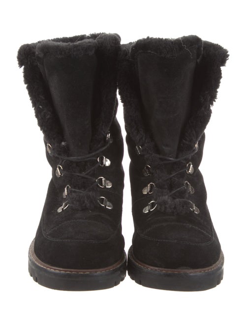 Stuart Weitzman Suede Combat Boots