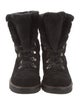 Stuart Weitzman Suede Combat Boots