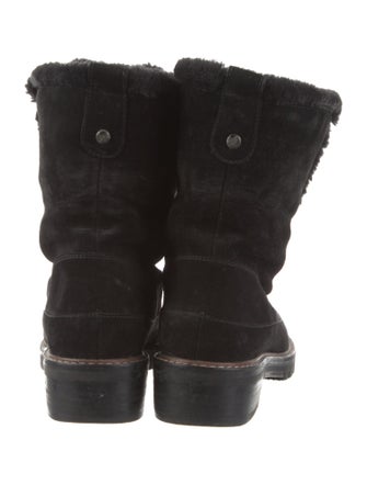 Stuart Weitzman Suede Combat Boots