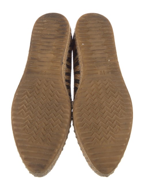 Stuart Weitzman Straw Animal Print Espadrilles