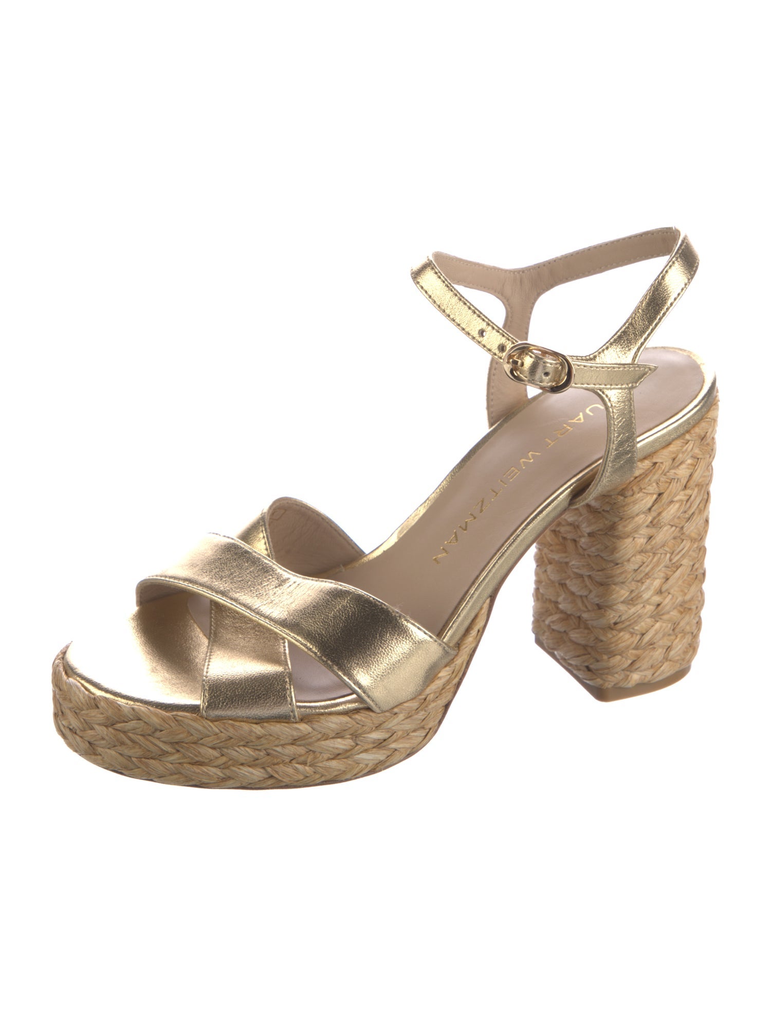 Stuart Weitzman Leather Espadrilles