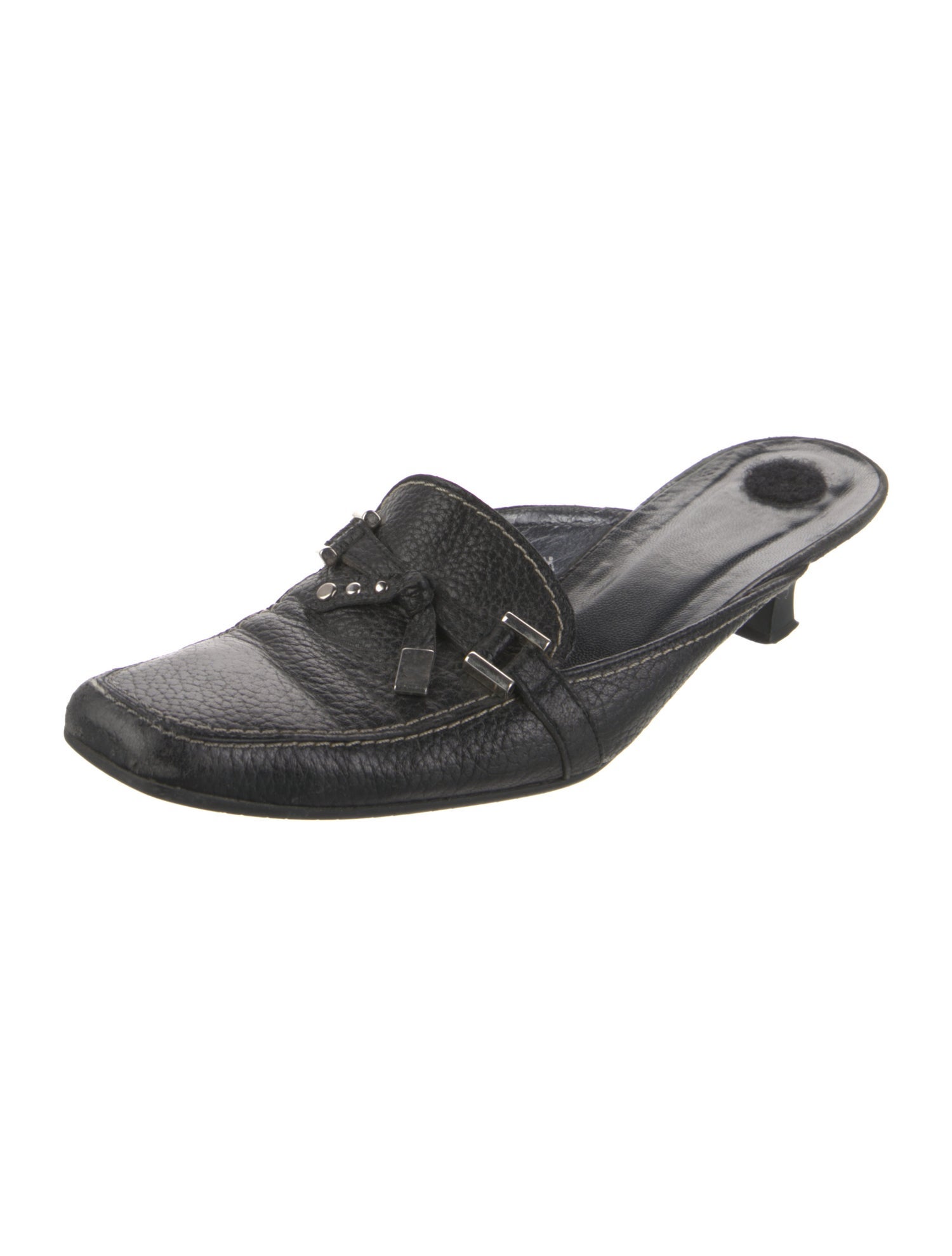 Stuart Weitzman Leather Mules