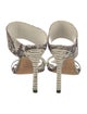 Stuart Weitzman Snakeskin Animal Print Slides