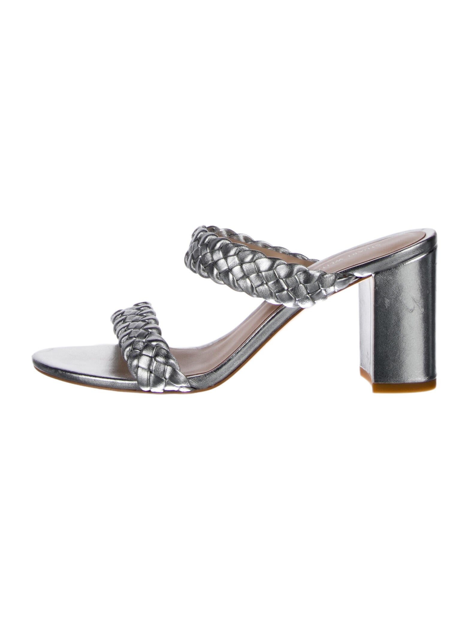 Stuart Weitzman Patent Leather Slides