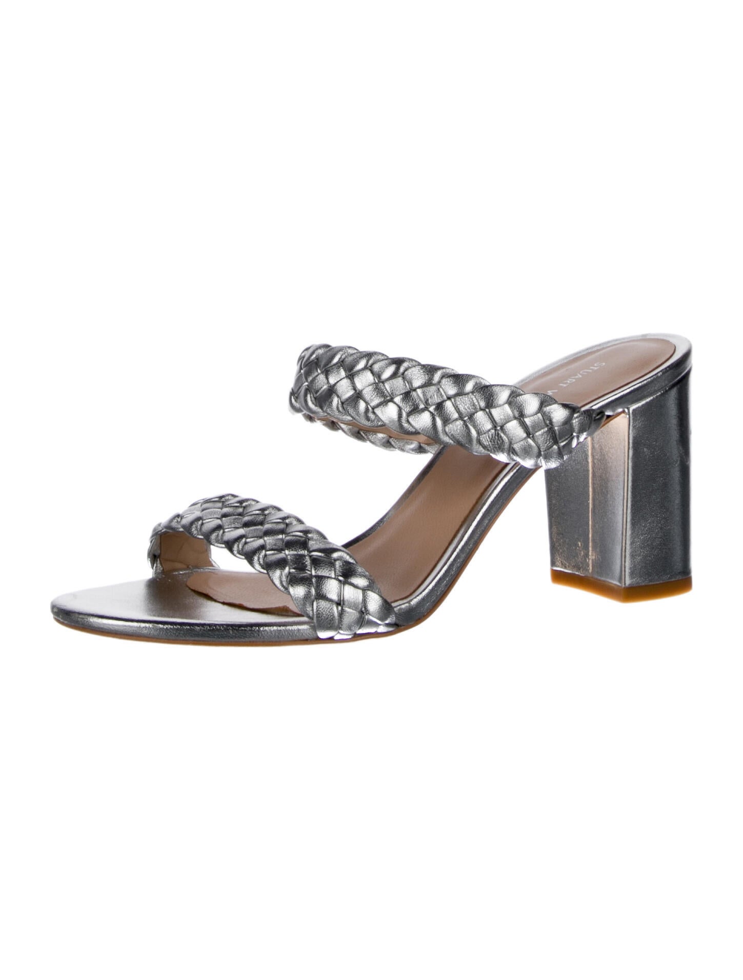 Stuart Weitzman Patent Leather Slides