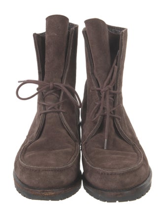 Stuart Weitzman Suede Lace-Up Boots