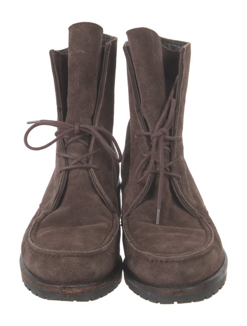 Stuart Weitzman Suede Lace-Up Boots