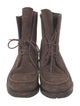 Stuart Weitzman Suede Lace-Up Boots
