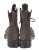 Stuart Weitzman Suede Lace-Up Boots