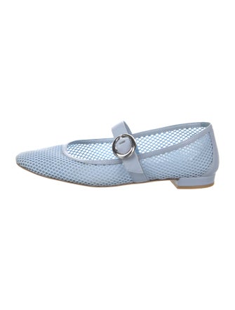 Stuart Weitzman Mesh Mary Jane Flats